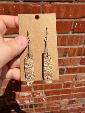 Leopard Skin Jasper Drop Earrings